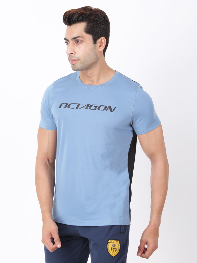 OCTAGON AIRSET BLUE TENCIL T-SHIRT