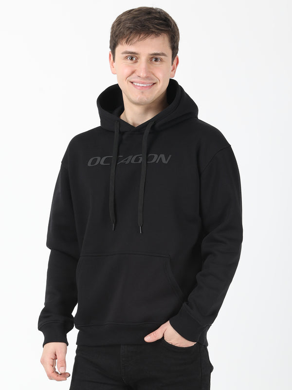 OCTAGON SOLOFLY HOODIE HD PRINT- BLACK